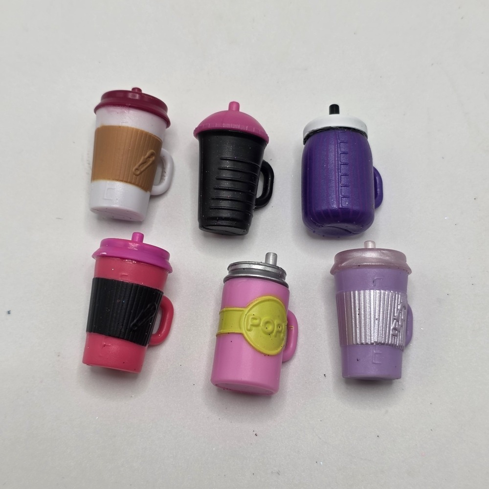 LOL Surprise Doll Cup Bottle Accessory Lot of 6 MGA Replacement Drink Cups